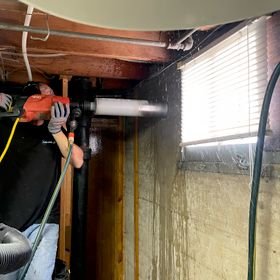 Dryer vent reduct - Moving a dryer vent to a new duct due to a window replacement. We had to drill in the concrete wall to get to the outside. Dryer vent reduct - Moving a dryer vent to a new duct due to a window replacement. We had to drill in the concrete wall to get to the outside.