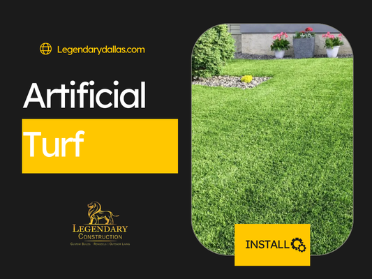 Artificial Turf - Enjoy a lush, green yard that requires virtually no maintenance, rain or shine. Legendary Construction installs high-quality artificial turf that’s perfect for children, pets, and low-upkeep living.
Curious about artificial turf for your space? Call us to learn how easy it can be.