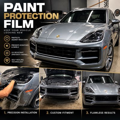 Porsche Ceramic Coating & Nano Ceramic Window Tint - A look at recent projects featuring full front paint protection film, ceramic coating, and nano ceramic window tint on a range of vehicles. Each car gets the same attention to detail, protection from rock chips, a lasting high gloss finish, and maximum heat and UV rejection with premium window fill.  Contact us today to protect and enhance your vehicle!