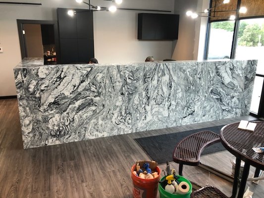Commercial Desk Project - This retailer went with an awesome new desk that makes a real statement. We couldn't be happier with how it turned out! Commercial Desk Project - This retailer went with an awesome new desk that makes a real statement. We couldn't be happier with how it turned out!