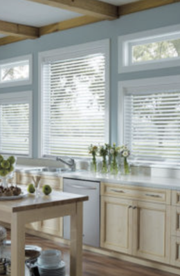 Blinds - We offer a variety of horizontal and vertical blinds to suit any taste and decor. Choose from premium hardwoods, composite materials, aluminum, or textured vinyls, and an entire color palette of subdued to brilliant hues.