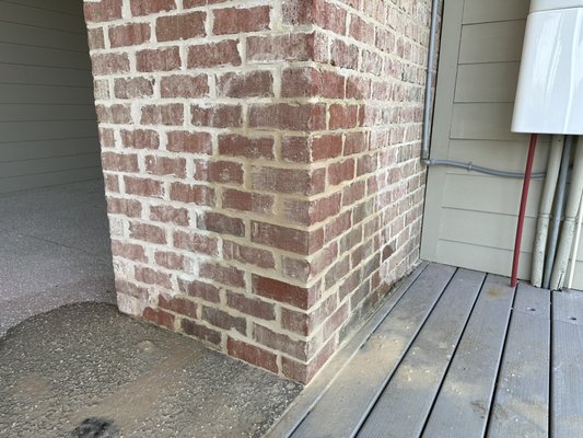 Beach home brick repairs - Beach house was in need of many repairs Beach home brick repairs - Beach house was in need of many repairs