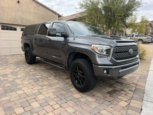 Graphene ceramic coating 7years. - This Toyota Tundra received a full exterior work up to remove desert pinstripes and topped with 7 year Graphene Ceramic Coating Graphene ceramic coating 7years. - This Toyota Tundra received a full exterior work up to remove desert pinstripes and topped with 7 year Graphene Ceramic Coating