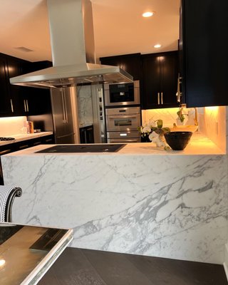Statuary Marble Kithcen - In this job, we supplied and designed marble slabs based on the vision of our client. Our builder client used their fabricator to fabricate and install the job. Statuary Marble Kithcen - In this job, we supplied and designed marble slabs based on the vision of our client. Our builder client used their fabricator to fabricate and install the job.