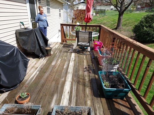 deck remodel - new decking boards and vinyl rails to give the deck a whole new look deck remodel - new decking boards and vinyl rails to give the deck a whole new look