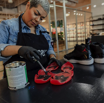 Restorations - Indulge in superior sneaker restoration. We meticulously revive tired kicks, guaranteeing a resurgence in aesthetics, comfort, and performance. Invest in enduring luxury and style – an impeccable second life for your footwear. Restorations - Indulge in superior sneaker restoration. We meticulously revive tired kicks, guaranteeing a resurgence in aesthetics, comfort, and performance. Invest in enduring luxury and style – an impeccable second life for your footwear.