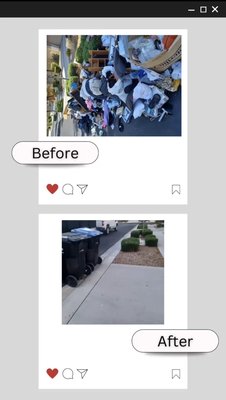 Curbside Clean up - For clients dealing with unwanted items or trash left on their curbs, we provide fast and reliable curbside pickup services.
We specialize in same-day or next-day pickups, helping homeowners and renters avoid potential HOA fines or city penalties for leaving debris or bulky items outside. Our streamlined process ensures quick removal, eco-conscious disposal, and peace of mind.