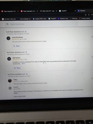 reviews - Reviews from Clients On Google.