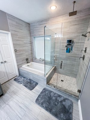Kitchen & Bath remodels - We are both a full renovation company specializing in Bathroom and Kitchen Renovation and your local Handyman! No project too big or small!