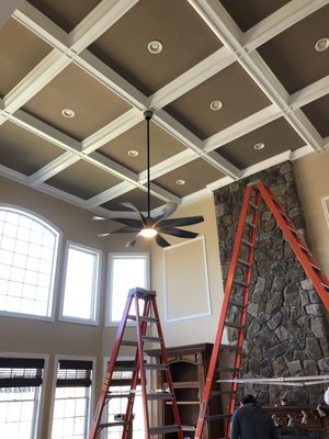 Fan, Chandelier & Ambiance Lighting - This project was completed for a family that just moved into their new home. You can count on Bad Monkey Electric to provide the best recommendations for that final touch to your new home. Fan, Chandelier & Ambiance Lighting - This project was completed for a family that just moved into their new home. You can count on Bad Monkey Electric to provide the best recommendations for that final touch to your new home.