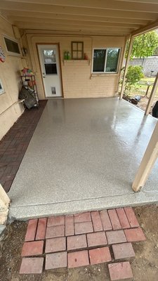 Patios - We have helped thousands of customers transform their spaces! Here are a few patio projects that we have been a part of and these customers added hundreds of square footage of useable living space simply by choosing to coat their patio areas. Easy to clean, durable and long lasting. Reach out now so we can provide you a quote to transform your patio too! Patios - We have helped thousands of customers transform their spaces! Here are a few patio projects that we have been a part of and these customers added hundreds of square footage of useable living space simply by choosing to coat their patio areas. Easy to clean, durable and long lasting. Reach out now so we can provide you a quote to transform your patio too!