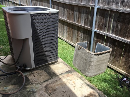 CONDENSER REPLACED. - Replaced air conditioning condenser to cool the home for summer! CONDENSER REPLACED. - Replaced air conditioning condenser to cool the home for summer!