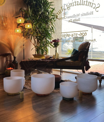 Sound Bath - Scintillating Aura was birthed from a sensation to embrace the spark within; illuminating one’s being — Mind. Body. Spirit. We are dedicated to a holistic wellness approach that puts community at the center and healing at its roots.
Jennifer Ramos, founder and owner of Scintillating Aura, is a practitioner of the ancient science of Ayurveda and yoga. Through ancient practices like pranayama (breathwork) to Yoga, and lifestyle adjustments from Ayurveda, as well as indigenous/Earth medicines, Jennifer has not only adopted all these practices, but carries them as a light —a tool for others to facilitate their own healing.
We invite you to schedule a consultation with us today! Sound Bath - Scintillating Aura was birthed from a sensation to embrace the spark within; illuminating one’s being — Mind. Body. Spirit. We are dedicated to a holistic wellness approach that puts community at the center and healing at its roots.
Jennifer Ramos, founder and owner of Scintillating Aura, is a practitioner of the ancient science of Ayurveda and yoga. Through ancient practices like pranayama (breathwork) to Yoga, and lifestyle adjustments from Ayurveda, as well as indigenous/Earth medicines, Jennifer has not only adopted all these practices, but carries them as a light —a tool for others to facilitate their own healing.
We invite you to schedule a consultation with us today!