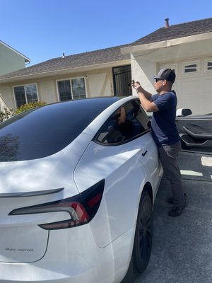 2024 Tesla 3 Top and Back Glass Replacement - These replacements were done on a 2024 Tesla 3 on location. 2024 Tesla 3 Top and Back Glass Replacement - These replacements were done on a 2024 Tesla 3 on location.