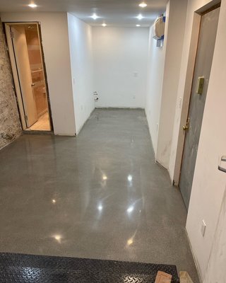 Concrete-Self Leveling - These are some of our projects where we walk you through the process of concrete self leveling.
First you need to grind the floor to allow everything to adhere to the existing slab. Then, you need to mix and pour a new special concrete self leveling cement. After, you need to sand that down and polish that. And finally, you need to apply a sealer and burnish it into the floor. Concrete-Self Leveling - These are some of our projects where we walk you through the process of concrete self leveling.
First you need to grind the floor to allow everything to adhere to the existing slab. Then, you need to mix and pour a new special concrete self leveling cement. After, you need to sand that down and polish that. And finally, you need to apply a sealer and burnish it into the floor.