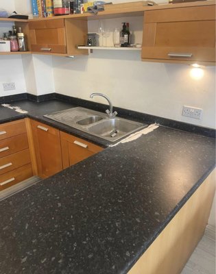 Vinyl Wrap Kitchen Remodel - COVER THOSE OLD COUNTERS AND CABINETS WITH HIGH QUALITY WATER RESISTANCE MATERIAL
(OTHER HOME APPLIANCES AS WELL) Vinyl Wrap Kitchen Remodel - COVER THOSE OLD COUNTERS AND CABINETS WITH HIGH QUALITY WATER RESISTANCE MATERIAL
(OTHER HOME APPLIANCES AS WELL)