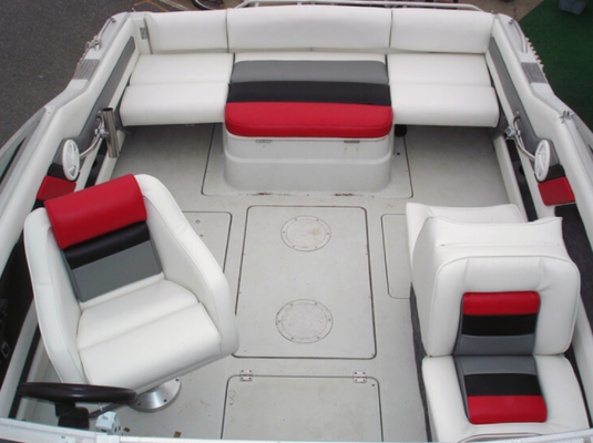 Boat Upholstery Cleaning - Kwik Dry's unique cleaning formula utilizes a low-moisture, oxygenated system, that is safe to use on the leather, vinyl and fabric upholstery on your boat. Leather & vinyl gets our special conditioning treatment as well. Our process dries fast to prevent mold and mildew from forming, and our citrus-based formula leaves your boat smelling fresh.
• Keep Your Boat or Yacht Clean Year-Round
• Safe for Leather, Vinyl and Fabric
• Kwik Dry's Portable Cleaning System Cleans Your Boat on Land or Sea
• Fast-Drying, Mold and Mildew Resistant Formula Boat Upholstery Cleaning - Kwik Dry's unique cleaning formula utilizes a low-moisture, oxygenated system, that is safe to use on the leather, vinyl and fabric upholstery on your boat. Leather & vinyl gets our special conditioning treatment as well. Our process dries fast to prevent mold and mildew from forming, and our citrus-based formula leaves your boat smelling fresh.
• Keep Your Boat or Yacht Clean Year-Round
• Safe for Leather, Vinyl and Fabric
• Kwik Dry's Portable Cleaning System Cleans Your Boat on Land or Sea
• Fast-Drying, Mold and Mildew Resistant Formula