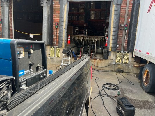 loading dock repairs - this customer had a dock that the supports failed, causing the frame of the loading dock to Crack in multiple locations loading dock repairs - this customer had a dock that the supports failed, causing the frame of the loading dock to Crack in multiple locations
