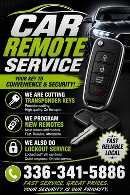 remotes programmed - performed key cutting and remote programming remotes programmed - performed key cutting and remote programming