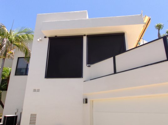 Sun-Pro Jr. Shade System - Before & After - The Sun-Pro Jr. is our smaller version of the original Sun-Pro system. All Sun-Pro Jr. components, including the more compact 4-inch box, are designed to be the perfect window or door shade solution. This system is perfect for openings up to 10-feet wide and 10-feet high. Sun-Pro Jr. Shade System - Before & After - The Sun-Pro Jr. is our smaller version of the original Sun-Pro system. All Sun-Pro Jr. components, including the more compact 4-inch box, are designed to be the perfect window or door shade solution. This system is perfect for openings up to 10-feet wide and 10-feet high.
