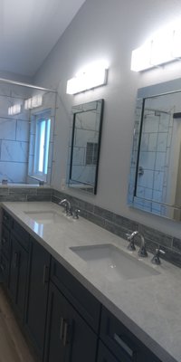 Bathroom Remodel - We specialize in bathroom remdels and we can help you build your dream bathroom. As complex and daunting of a task, it can become overwhelming when having to contact different people to do each phase of the project from framing, electircal, plumbing, etc. We make it easier on you by handeling and helping you every step of the way.