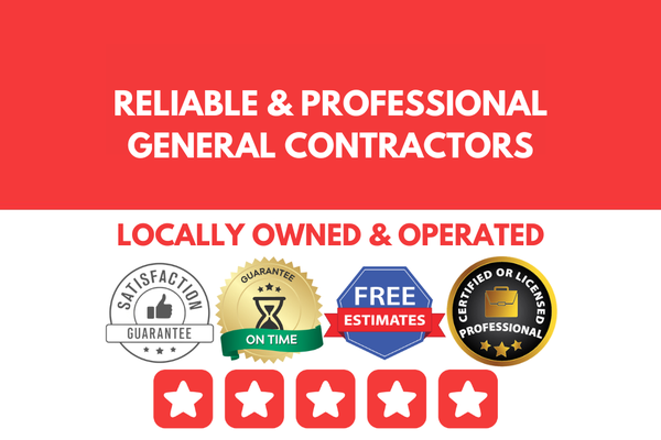 RELIABLE & PROFESSIONAL GENERAL CONTRACTORS - Balcony addition
Bedroom remodeling
Deck construction
Kitchen remodeling
Bathroom remodeling
Building additions
Garage remodeling
and more!