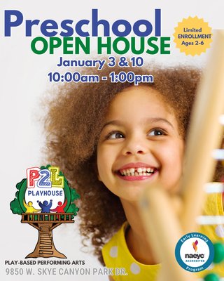 Looking for the Right Preschool? Join Our Open House Jan 3 & 10 - Now Enrolling | Ages 2–6
Schedule your tour today!
At P2L Playhouse, we inspire young learners through creative play, hands-on activities, and a nurturing environment designed to help children thrive. As a NAEYC-accredited preschool, we are committed to high-quality, developmentally appropriate learning for every child. offer full-time and part-time schedules, along with flexible tuition options to fit your family’s needs.
Spots are limited secure your child’s place and help build a strong foundation for a bright future! Looking for the Right Preschool? Join Our Open House Jan 3 & 10 - Now Enrolling | Ages 2–6
Schedule your tour today!
At P2L Playhouse, we inspire young learners through creative play, hands-on activities, and a nurturing environment designed to help children thrive. As a NAEYC-accredited preschool, we are committed to high-quality, developmentally appropriate learning for every child. offer full-time and part-time schedules, along with flexible tuition options to fit your family’s needs.
Spots are limited secure your child’s place and help build a strong foundation for a bright future!