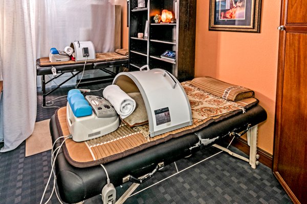 Chi Machine & Amethyst Richway Biomat - The Chi Machine is a therapeutic massager and aerobic exerciser that oxygenates, tones, strengthens the body, increases feelings of energy, aliveness and well-being, stimulates the lymphatic system and exercises and balances the spine. The Chi Machine helps virtually anyone relaxes muscles locally with little or no conscious effort. You just lay face-up with both feet placed in the specially designed footrest. The device rocks the entire body from side to side in a gentle undulating motion. This design also provides temporary relief from minor muscular aches due to overexertion.
Benefits of the Chi Machine Include:
Counteracts the effects of stress by rapidly inducing a deep sate of relaxation
The gentle wave-like movement of the spine relaxes the muscles of the Back improving flexibility and movement while relieving pain
Promote blood cell production, blood circulation and tissue oxygenation
Relax muscles locally
Relieve vertebra joint pressure
Promote a sense of well being
Enhance lymphatic drainage
Improve immune system function
Massage abdominal organs to aid in digestion
Stimulate the flow of "Chi" energy throughout the body
The core of the Richway BioMat technology is a combination of far infrared rays, negative ion effects and the conductive properties of Amethyst or Jade channels. These three powerful health stimulators are combined to provide remarkable healing properties. The Amethyst and Jade BioMat delivers soothing, deep-penetrating heat while stimulating the regeneration of damaged cells in your body. It’s a safe and natural way to achieve optimal health now and maintain a stronger, more resilient body in the future. The Amethyst and Jade Biomats also promote circulation to all body systems with increased cellular communication, relaxation & detoxification.
Treating people with:
Amethyst and Jade Richway Biomats — Natural Healing in Reno, NV
Chronic pain
Circulation problems
Inflammation
Migraines
Allergies
Anxiety
Insomnia
Fatigue
Immune deficiencies
Our clients have reported significant improvements in their health and well-being. Chi Machine & Amethyst Richway Biomat - The Chi Machine is a therapeutic massager and aerobic exerciser that oxygenates, tones, strengthens the body, increases feelings of energy, aliveness and well-being, stimulates the lymphatic system and exercises and balances the spine. The Chi Machine helps virtually anyone relaxes muscles locally with little or no conscious effort. You just lay face-up with both feet placed in the specially designed footrest. The device rocks the entire body from side to side in a gentle undulating motion. This design also provides temporary relief from minor muscular aches due to overexertion.
Benefits of the Chi Machine Include:
Counteracts the effects of stress by rapidly inducing a deep sate of relaxation
The gentle wave-like movement of the spine relaxes the muscles of the Back improving flexibility and movement while relieving pain
Promote blood cell production, blood circulation and tissue oxygenation
Relax muscles locally
Relieve vertebra joint pressure
Promote a sense of well being
Enhance lymphatic drainage
Improve immune system function
Massage abdominal organs to aid in digestion
Stimulate the flow of "Chi" energy throughout the body
The core of the Richway BioMat technology is a combination of far infrared rays, negative ion effects and the conductive properties of Amethyst or Jade channels. These three powerful health stimulators are combined to provide remarkable healing properties. The Amethyst and Jade BioMat delivers soothing, deep-penetrating heat while stimulating the regeneration of damaged cells in your body. It’s a safe and natural way to achieve optimal health now and maintain a stronger, more resilient body in the future. The Amethyst and Jade Biomats also promote circulation to all body systems with increased cellular communication, relaxation & detoxification.
Treating people with:
Amethyst and Jade Richway Biomats — Natural Healing in Reno, NV
Chronic pain
Circulation problems
Inflammation
Migraines
Allergies
Anxiety
Insomnia
Fatigue
Immune deficiencies
Our clients have reported significant improvements in their health and well-being.