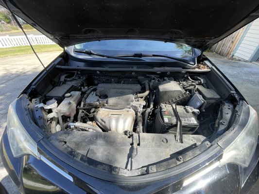 Engine Bay Cleanings - Customer wanted the engine bay of their older vehicle detailed. We made sure to make their engine bay look as good as new.