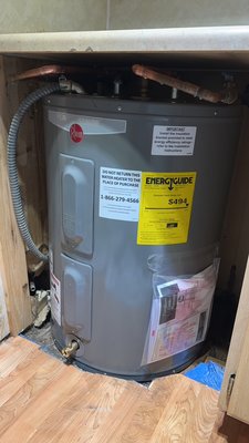 Water Heater Replacement - Removed old water heater , hauled away old unit. Replaced new unit same day. Same day service was provided for customer. Water Heater Replacement - Removed old water heater , hauled away old unit. Replaced new unit same day. Same day service was provided for customer.