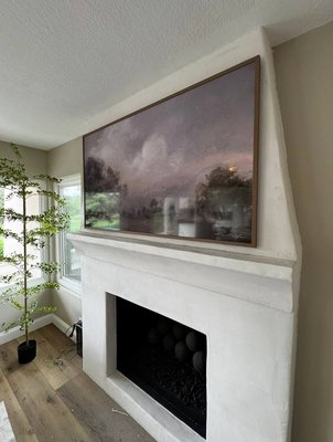 Frame TV Installation Above Fireplace - Installed a Samsung Frame TV above the fireplace with precise centering and a flush, gallery-style finish. All cables were hidden inside the wall to maintain a clean, minimal look with no visible wires. Special attention was given to mounting on a fireplace surface to ensure safety, durability, and perfect alignment. The result blends technology with interior design, making the TV look like a true piece of art. Frame TV Installation Above Fireplace - Installed a Samsung Frame TV above the fireplace with precise centering and a flush, gallery-style finish. All cables were hidden inside the wall to maintain a clean, minimal look with no visible wires. Special attention was given to mounting on a fireplace surface to ensure safety, durability, and perfect alignment. The result blends technology with interior design, making the TV look like a true piece of art.