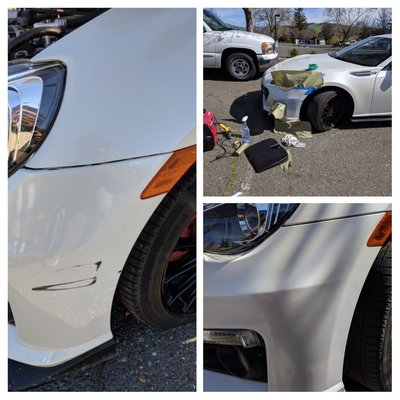 Before & After - Dent Repair Results! - Take a look at some of our recent dent removal work! These before and after photos show the quality and precisious of our dent and body repair services. Whether it's door dings or minor collision dents, we restore your vehicle's body to like-new condition. Our goal is to make your car look as good as it did before the damage, while giving the best customer service possible. See the difference for yourself! Before & After - Dent Repair Results! - Take a look at some of our recent dent removal work! These before and after photos show the quality and precisious of our dent and body repair services. Whether it's door dings or minor collision dents, we restore your vehicle's body to like-new condition. Our goal is to make your car look as good as it did before the damage, while giving the best customer service possible. See the difference for yourself!