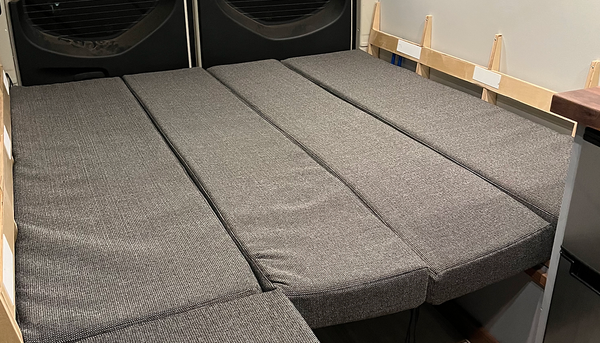 CUSTOM UPHOLSTERY - CUSTOM UPHOLSTERY
We offer high quality hand sewn cushion covers fit just for your van. Whether its for some benches or your bed we can work with you to find the most comfortable fit for your build CUSTOM UPHOLSTERY - CUSTOM UPHOLSTERY
We offer high quality hand sewn cushion covers fit just for your van. Whether its for some benches or your bed we can work with you to find the most comfortable fit for your build