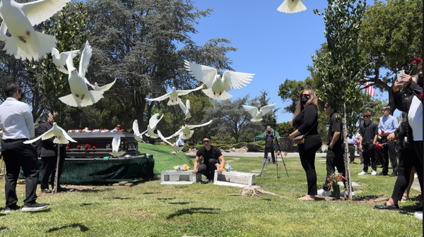 Breathtaking Dove Release Captured in Multi-Camera Video - There's a beautiful peace that is felt when pure white Doves are released in memory of a loved one. Maybe it's the sound of their wings or the beautiful way they fly in unison so gracefully against the sky. When I first met Andy with GoDoves I discovered a calm, kind and thoughtful person who loves what he does. Having been raised around these types of birds, there's a beautiful friendship he has with these creatures. They always know where they are and will in every case be waiting for him when he returns to his home. Remarkable that there is a God given guidance system built in that tells the birds where home is. They all stick together and can fly for hours to arrive at their final destination. When you want to archive the moment, let Stories Well Told take you there. When symbolically escorting a loved one home to their heavenly rest, remember the beautiful doves at GoDoves. Our multi-camera approach lends itself to creating a memorial heirloom to share with family and friends for on demand streaming. Watch the interment video above and see how we combine video with a slides show to create a legacy video of life well lived. Breathtaking Dove Release Captured in Multi-Camera Video - There's a beautiful peace that is felt when pure white Doves are released in memory of a loved one. Maybe it's the sound of their wings or the beautiful way they fly in unison so gracefully against the sky. When I first met Andy with GoDoves I discovered a calm, kind and thoughtful person who loves what he does. Having been raised around these types of birds, there's a beautiful friendship he has with these creatures. They always know where they are and will in every case be waiting for him when he returns to his home. Remarkable that there is a God given guidance system built in that tells the birds where home is. They all stick together and can fly for hours to arrive at their final destination. When you want to archive the moment, let Stories Well Told take you there. When symbolically escorting a loved one home to their heavenly rest, remember the beautiful doves at GoDoves. Our multi-camera approach lends itself to creating a memorial heirloom to share with family and friends for on demand streaming. Watch the interment video above and see how we combine video with a slides show to create a legacy video of life well lived.