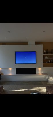 TV Mounting & Cable Concealment - Professional TV mounting with cable concealment and hidden power outlets for a clean, modern look. Each TV was securely mounted, properly aligned, and finished with no visible wires. TV Mounting & Cable Concealment - Professional TV mounting with cable concealment and hidden power outlets for a clean, modern look. Each TV was securely mounted, properly aligned, and finished with no visible wires.
