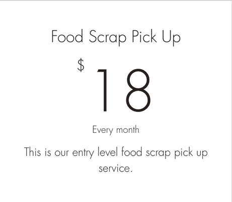 Plans & Pricing - We offer monthly and annual subscription plans for food scrap, yard waste, and pet waste pick up and drop off. Visit our website to schedule today! Plans & Pricing - We offer monthly and annual subscription plans for food scrap, yard waste, and pet waste pick up and drop off. Visit our website to schedule today!