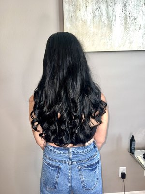 Tape Install - Lovely client needed a bump up of her tape In extensions Tape Install - Lovely client needed a bump up of her tape In extensions