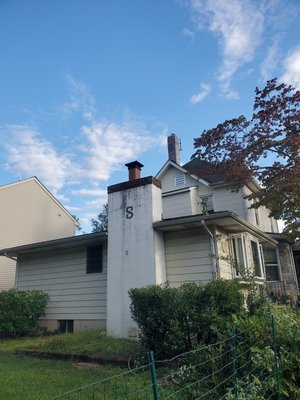 Exterior painting 10/11/2021 - House was originally white customer wanted shutters removed and the exterior painting a roasted corn color Exterior painting 10/11/2021 - House was originally white customer wanted shutters removed and the exterior painting a roasted corn color