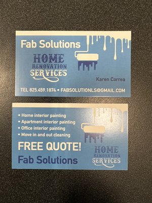 Business Card Production - This is a business card we did for Fredy the owner of Fab Solutions. He came to our store for producing a business card. We helped him from start to finish. We started the project by doing graphic designing and after his approval of the art work we printed 500 business cards for him. The entire process took 4 days. Business Card Production - This is a business card we did for Fredy the owner of Fab Solutions. He came to our store for producing a business card. We helped him from start to finish. We started the project by doing graphic designing and after his approval of the art work we printed 500 business cards for him. The entire process took 4 days.