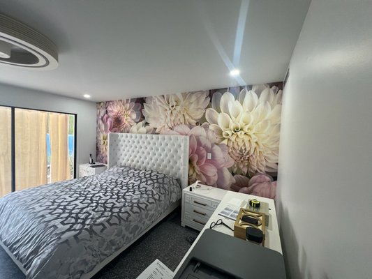Master Bedroom Accent Wall Installation - Transform your master bedroom with a stunning accent wall! Our wallpaper installation service is perfect for adding depth, character, and a touch of luxury to your most personal space.
We specialize in applying all types of wallpaper, including:
– Peel-and-stick for quick updates
– Traditional paste-the-wall or paste-the-paper styles
– Textured and natural materials like grasscloth
– High-end designs that bring elegance and warmth
Whether you’re going for a bold statement or a subtle backdrop, we’ll help you bring your vision to life with clean, professional results. Every project is handled with care, precision, and attention to detail.
Let us enhance your bedroom with a focal point that feels custom and inviting. Master Bedroom Accent Wall Installation - Transform your master bedroom with a stunning accent wall! Our wallpaper installation service is perfect for adding depth, character, and a touch of luxury to your most personal space.
We specialize in applying all types of wallpaper, including:
– Peel-and-stick for quick updates
– Traditional paste-the-wall or paste-the-paper styles
– Textured and natural materials like grasscloth
– High-end designs that bring elegance and warmth
Whether you’re going for a bold statement or a subtle backdrop, we’ll help you bring your vision to life with clean, professional results. Every project is handled with care, precision, and attention to detail.
Let us enhance your bedroom with a focal point that feels custom and inviting.