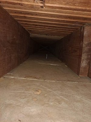 Air Duct Cleaning - Take a look at the before and after photos of these air ducts, cleaned by expert technician, Brent. Our air duct cleaning can help create a healthier environment, reducing allergens in your home and improve the efficiency of your HVAC system.