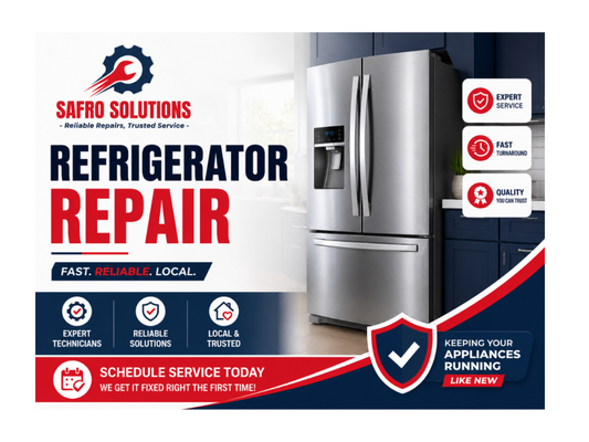 Refrigerator Repair - We recently completed a commercial refrigerator repair for a local store in Los Angeles. The unit wasn’t cooling properly due to clogged condenser coils and electrical issues. Our technician fully diagnosed the problem, cleaned the system, and restored proper cooling to ensure drinks and frozen products stay fresh.
Same-day service
Commercial & residential appliance repair
Serving Los Angeles & San Fernando Valley
If your commercial refrigerator, freezer, or cooler is not cooling or making unusual noises – call Safro Solutions today! We provide reliable, affordable, and fast appliance repair in Los Angeles. Refrigerator Repair - We recently completed a commercial refrigerator repair for a local store in Los Angeles. The unit wasn’t cooling properly due to clogged condenser coils and electrical issues. Our technician fully diagnosed the problem, cleaned the system, and restored proper cooling to ensure drinks and frozen products stay fresh.
Same-day service
Commercial & residential appliance repair
Serving Los Angeles & San Fernando Valley
If your commercial refrigerator, freezer, or cooler is not cooling or making unusual noises – call Safro Solutions today! We provide reliable, affordable, and fast appliance repair in Los Angeles.