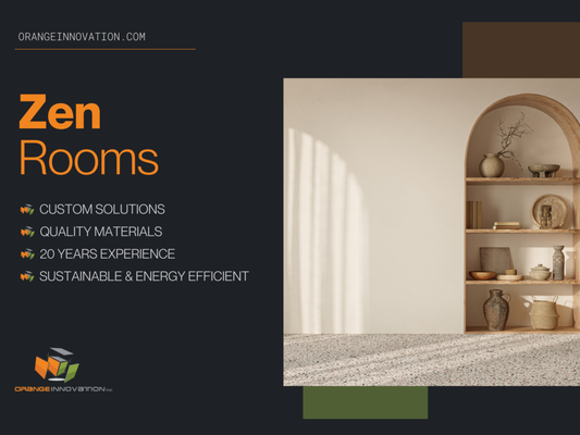 Zen Room Creations - Orange Innovation designs and builds Zen rooms that bring calm, focus and restoration into your home, in collaboration with holistic wellness consultant and yoga teacher Nancy Saltzman. With over two decades of experience in creating Zen rooms and healing spaces, Nancy helps us shape environments for meditation, yoga, therapy and quiet reflection. We plan layout, lighting, natural materials and storage so each room feels peaceful, uncluttered and easy to use in everyday life. Zen Room Creations - Orange Innovation designs and builds Zen rooms that bring calm, focus and restoration into your home, in collaboration with holistic wellness consultant and yoga teacher Nancy Saltzman. With over two decades of experience in creating Zen rooms and healing spaces, Nancy helps us shape environments for meditation, yoga, therapy and quiet reflection. We plan layout, lighting, natural materials and storage so each room feels peaceful, uncluttered and easy to use in everyday life.