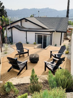 Decomposed Granite - This project is showcasing a backyard redesign featuring decomposed granite as the primarily landscaping material. The images show a large expanse of decomposed granite spread out evenly across the backyard, creating a smooth and uniform surface. The decomposed granite is a warm, earthy color that complements the surrounding vibrant pop of color from the drought tolerant plants adding a nice natural and rustic touch to the outdoor space. The backyard redesign with decomposed granite provides a low-maintenance and visually appealing alternative to traditional grass lawns, offering a modern and functional landscape design for the homeowner to enjoy. Decomposed Granite - This project is showcasing a backyard redesign featuring decomposed granite as the primarily landscaping material. The images show a large expanse of decomposed granite spread out evenly across the backyard, creating a smooth and uniform surface. The decomposed granite is a warm, earthy color that complements the surrounding vibrant pop of color from the drought tolerant plants adding a nice natural and rustic touch to the outdoor space. The backyard redesign with decomposed granite provides a low-maintenance and visually appealing alternative to traditional grass lawns, offering a modern and functional landscape design for the homeowner to enjoy.