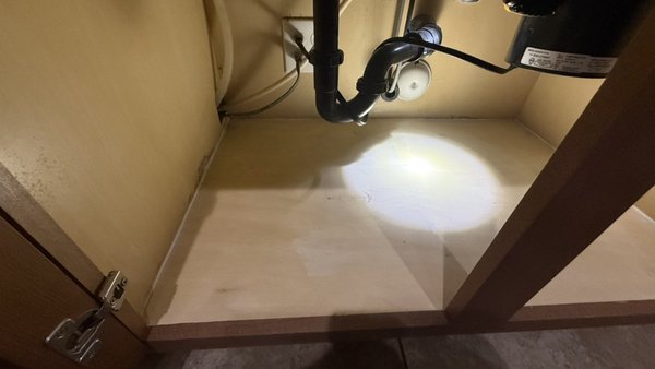 Under Sink Cabinet Rehab - Water damage under the kitchen sink —  from a slow leak over time. The base was discolored, warped, and had some early signs of mold. Here’s how we tackled the issue:

🔧 Removed the damaged base and cleaned out the debris. 
🔩 Cut and installed a new plywood base panel, sealed all edges for durability.

Everything’s now solid, clean, and ready to be used as a clean storage area again.

💡 Tip: Periodically check under your sinks for signs of leaks or damage—early detection saves a lot of time and money!