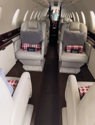 Emergency Private Jet Detailing – Pompano Beach Airpark - This project was completed on an emergency basis, with our team mobilized and the full interior detailing finished in just 4 hours ahead of the aircraft's scheduled departure. Service was performed at Pompano Beach Airpark, with all work carried out in full compliance with airport safety and security requirements. Our scope included deep cabin sanitization, leather seat cleaning and conditioning, wood trim polishing, and complete detailing of high-touch surfaces — delivered under tight time constraints without compromising on quality or safety standards.