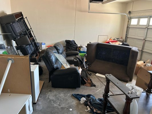 Clear your garage out for the new year - We haul the junk! - This was a client that needed a removal after a renter left all their trash behind Clear your garage out for the new year - We haul the junk! - This was a client that needed a removal after a renter left all their trash behind