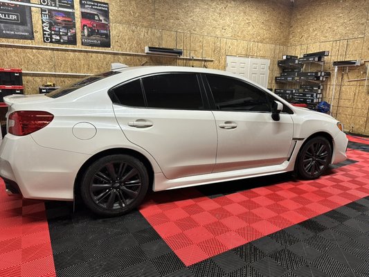 Carbon window tint - Standard window tint will make your windows darker and offer privacy in the vehicle Carbon window tint - Standard window tint will make your windows darker and offer privacy in the vehicle