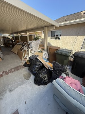 Demo clean up project - A customer reached out with a post demo/construction clean up project. We were able to do a same day clean up for the client which was very important to them so they can park their car inside again.