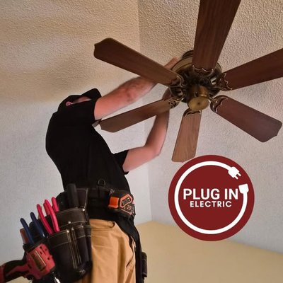 Fan Installation - We recently installed fans for several home owners in the last couple weeks, and made sure the electrical was correct, safe, and up to code! We like to also make sure your floors and walls stay safe as we install the fans you want! We use moving blankets, gloves, and a hand held vacuum to make sure your home is cleaner than we left it after we are finished.  

Thinking about swapping out that old fan for one you actually like? We know how much a new fan, light fixture, or smart device can change the vibe of your home. It’s always rewarding to help you create spaces that feel more like you.

Whether you want to brighten up a room or make things a little smarter, we’re here to help with all your electrical upgrades. Give us a call if you want to learn how we can update your space and make your home feel even better.